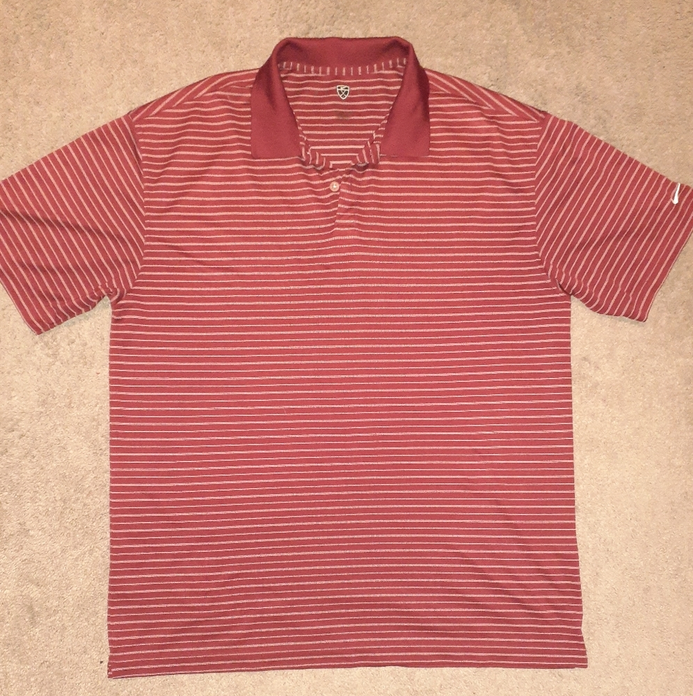 Nike Golf Polo - Burgundy - Clean - XL